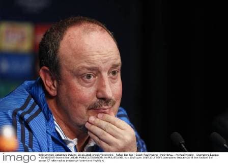 Rafael Benitez ( Coach Real Madrid ) FOOTBALL : PK Real Madrid - Champions League - 20 10 2015 GwendolineLeGoffx 