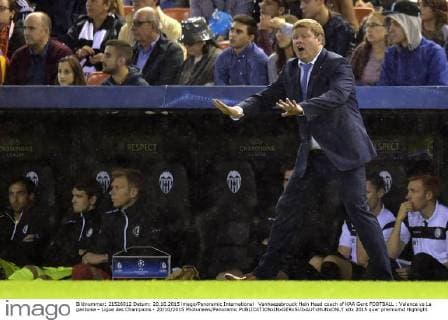 Vanhaezebrouck Hein Head coach of KAA Gent FOOTBALL : Valence vs La gantoise - Ligue des Champions - 20 10 2015 Photonews Panoramic 