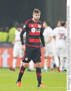 Leverkusen, 20.10.2015, BayArena Christoph Kramer (Bayer) enttäuscht Bayer Leverkusen - AS Rom mm