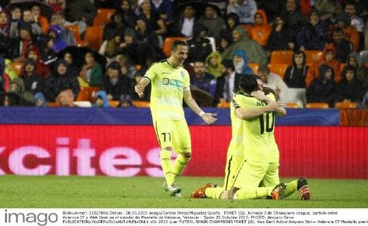FOKET (G). Jornada 3 de Champions League, partido entre Valencia CF y KAA Gent en el estadio de Mestalla de Valencia, Valencia - Spain 20 Octubre 2015. PHOTO: Amparo Simo 