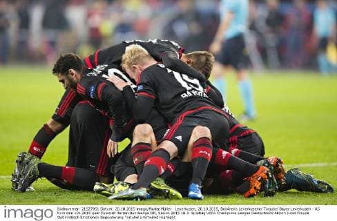 Leverkusen, 20.10.2015, BayArena Leverkusener Torjubel Bayer Leverkusen - AS Rom mm