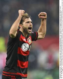 Foto: Torjubel beim 4-4 Ausgleich für Bayer 04 , Admir Mehmedi Fussball - Championsleague am Di. 20.10.2015 Gruppenphase, Bayer 04 Leverkusen - AS Rom 4 - 4