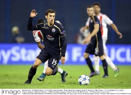 UEFA Champions League, Group F, Round 3, GNK Dinamo - FC Olympiakos 20.10.2015., Croatia, Zagreb - Maksimir Stadium - UEFA Champions League, Group F, Round 3, GNK Dinamo - FC Olympiakos. Josip Pivaric.  IgorxKralj PIXSELL