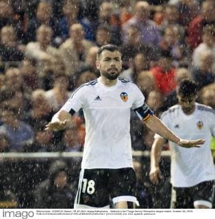 Valencia s Javi Fuego during Champions league match. October 20, 2015.  (2015102025)