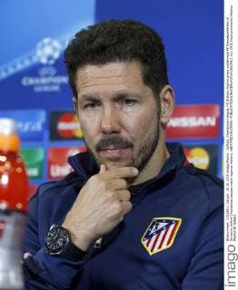 Fußball, Champions League, PK Atletico Madrid press conference PK Pressekonferenz of Simeone before Champions League match against Astana. xBEATRIZxGUZMANx 