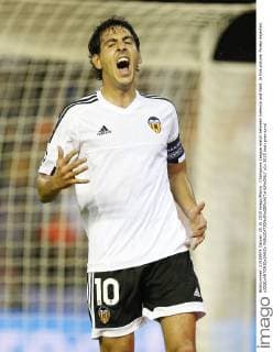 Champions League match between Valencia and Gent. In this picture, Parejo dejected. xJOSExANTONIOxSANZx 