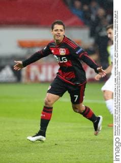 Leverkusen, Fussball, UEFA Champions League, Saison 2015 2016, Bayer 04 Leverkusen vs AS Rom, 20.10.2015, Bayarena Leverkusen,Chicharito, Javier Hernandez, , Bayer 04 Leverkusen, Aktion, Einzelbild