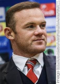 MOSCOW REGION, RUSSIA. OCTOBER 20, 2015. Manchester United ManU s Wayne Rooney looks on during a press conference PK Pressekonferenz ahead of a 2015 16 UEFA Champions League Group Stage match against FC CSKA Moscow. Sergei Savostyanov TASS  TS01038D