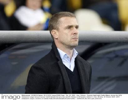 Oct. 20, 2015 - Kiev, Ukraine - Dynamo head coach Serhiy Rebrov during the UEFA Champions League Group G soccer match between Dynamo Kiev and FC Chelsea at Olimpiyskiy stadium in Kiev, Ukraine, 20 October 2015. UEFA Champions League: Dynamo vs Chelsea  - ZUMAn230
