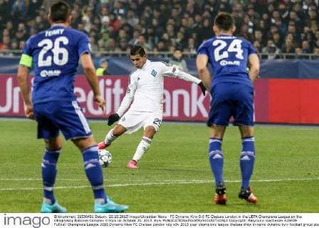 FC Dynamo Kyiv 0-0 FC Chelsea London in the UEFA Champions League on the Olimpiyskiy National Complex in Kyiv on October 20, 2015. Kyiv  Copyright: Ratynskyi Viacheslav 428639