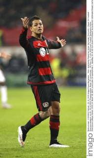 Foto: skeptische Miene bei Javier Hernadez Chichurito - Bayer 04 Fussball - Championsleague am Di. 20.10.2015 Gruppenphase, Bayer 04 Leverkusen - AS Rom 4 - 4