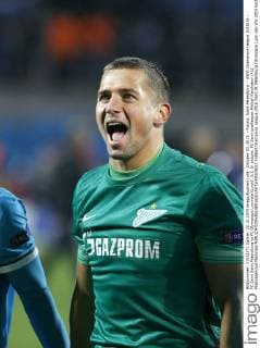 October 20, 2015. - Russia, Saint Petersburg. - UEFA Champions League 2015 16 - FC Zenit Saint Petersburg vs FC Olympique Lyonnais (Lyon), 3:1. In picture: FC Zenit goalkeeper Mikhail Kerzhakov (41). PhotoagencyxInterpress 