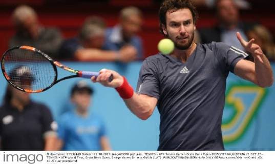 TENNIS - ATP Tennis Herren Erste Bank Open 2015 VIENNA,AUSTRIA,21.OCT.15 - TENNIS - ATP World Tour, Erste Bank Open. Image shows Ernests Gulbis (LAT). GEPAxpictures xMarioxKneisl