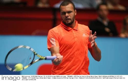 TENNIS - ATP Tennis Herren Erste Bank Open 2015 VIENNA,AUSTRIA,21.OCT.15 - TENNIS - ATP World Tour, Erste Bank Open. Image shows Jo-Wilfried Tsonga (FRA). GEPAxpictures xMarioxKneisl