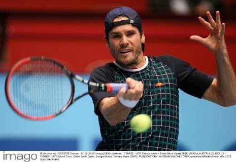 TENNIS - ATP Tennis Herren Erste Bank Open 2015 VIENNA,AUSTRIA,21.OCT.15 - TENNIS - ATP World Tour, Erste Bank Open. Image shows Tommy Haas (GER). GEPAxpictures xMarioxKneisl