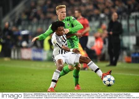 Fußball, Champions League, Juventus Turin - Borussia Mönchengladbach Cuadrado Juventus, Oscar WEndt Borussia Torino 21-10-2015 Juventus Stadium Football Calcio Champions League 2015 2015 Group Stage Group D Juventus - Borussia Monchengladbach andreaxstaccioli