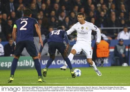 Fußball, Champions League, Paris St. Germain - Real Madrid Cristiano Ronaldo (Real Madrid) FOOTBALL : PSG vs Real Madrid - Champions League - 21 10 2015 GwendolineLeGoff 