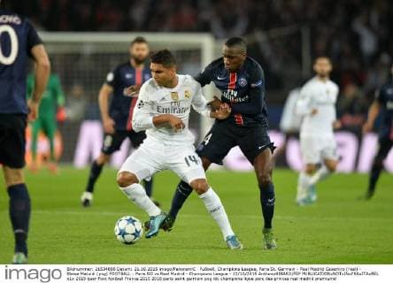 Fußball, Champions League, Paris St. Germain - Real Madrid Casemiro (real) - Blaise Matuidi (psg) FOOTBALL : Paris SG vs Real Madrid - Champions League - 21 10 2015 AnthonyBIBARD FEP 