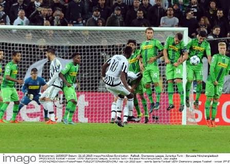 Fußball, Champions League, Juventus Turin - Borussia Mönchengladbach IPP20151021 Football - soccer: UEFA Champions League, Juventus Turin - Borussia Mönchengladbach, paul pogba xHOCHxZWEIx xItalyxPhotoxPressx 
