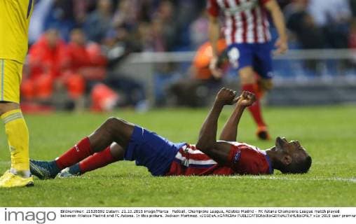 Fußball, Champions League, Atletico Madrid - FK Astana Champions League match played between Atletico Madrid and FC Astana. In this picture. Jackson Martinez. xJOSExA.xGARCIAx 