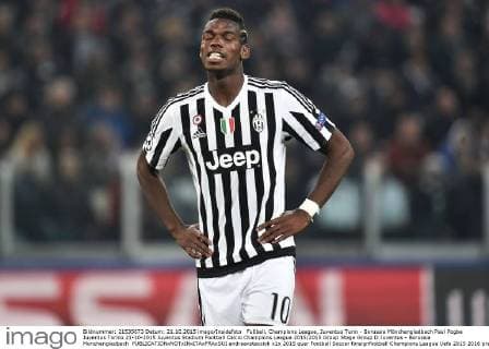 Fußball, Champions League, Juventus Turin - Borussia Mönchengladbach Paul Pogba Juventus Torino 21-10-2015 Juventus Stadium Football Calcio Champions League 2015 2015 Group Stage Group D Juventus - Borussia Monchengladbach andreaxstaccioli