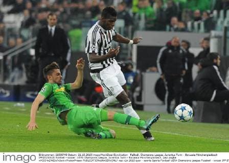 Fußball, Champions League, Juventus Turin - Borussia Mönchengladbach IPP20151021 Football - soccer: UEFA Champions League, Juventus Turin - Borussia Mönchengladbach, paul pogba xHOCHxZWEIx xItalyxPhotoxPressx 