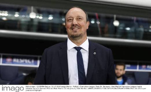 Fußball, Champions League, Paris St. Germain - Real Madrid Champions League match between Paris St Germain PSG and Real Madrid. In this picture, Rafa Benitez. xANGELxRIVEROx 