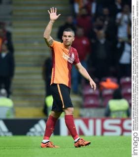 Fußball, Champions League, Galatasaray Istanbul - Benfica Lissabon FUSSBALL CHAMPIONS LEAGUE SAISON 2015 2016 GRUPPENPHASE Galatasaray Istanbul - Benfica Lissabon 21.10.2015 Lukas Podolski (Galatasaray Istanbul) 