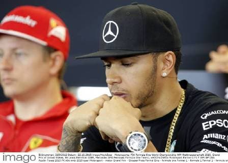 Motorsports: FIA Formula One World Championship WM Weltmeisterschaft 2015, Grand Prix of United States, 44 Lewis Hamilton (GBR, Mercedes AMG Petronas Formula One Team), xHOCHxZWEIx