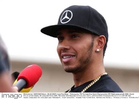 Motorsports: FIA Formula One World Championship WM Weltmeisterschaft 2015, Grand Prix of United States, 44 Lewis Hamilton (GBR, Mercedes AMG Petronas Formula One Team), xHOCHxZWEIx
