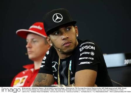 Motorsports: FIA Formula One World Championship WM Weltmeisterschaft 2015, Grand Prix of United States, 44 Lewis Hamilton (GBR, Mercedes AMG Petronas Formula One Team), xHOCHxZWEIx
