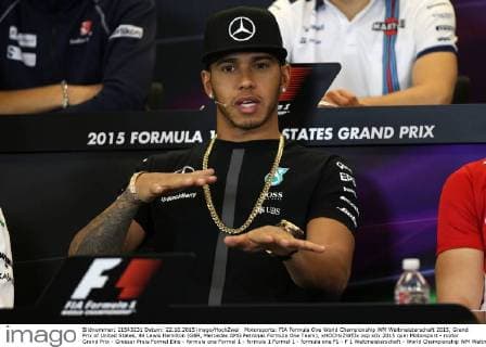 Motorsports: FIA Formula One World Championship WM Weltmeisterschaft 2015, Grand Prix of United States, 44 Lewis Hamilton (GBR, Mercedes AMG Petronas Formula One Team), xHOCHxZWEIx