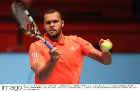 TENNIS - ATP Tennis Herren Erste Bank Open 2015 VIENNA,AUSTRIA,22.OCT.15 - TENNIS - ATP World Tour, Erste Bank Open. Image shows Jo-Wilfried Tsonga (FRA). GEPAxpictures xMarioxKneisl