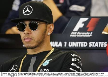 Oct. 22, 2015 - Austin, Texas, U.S - LEWIS HAMILTON of Great Britain and Mercedes AMG Petronas F1 Team is seen during the press conference PK Pressekonferenz of the 2015 Formula 1 United States Grand Prix at Circuit of the Americas, in Austin, Texas, U.S. F1 2015 - United States Grand Prix - Preparations - ZUMAg147