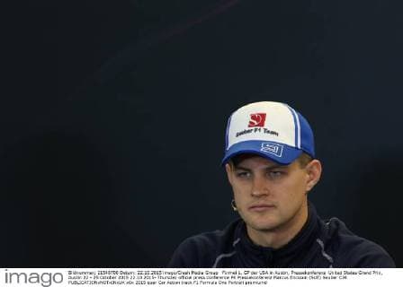 Formel 1, GP der USA in Austin, Pressekonferenz United States Grand Prix, Austin 22 - 25 October 2015 22.10.2015- Thursday official press conference PK Pressekonferenz Marcus Ericsson (SUE) Sauber C34 