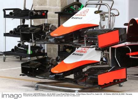 United States Grand Prix, Austin 22 - 25 October 2015 22.10.2015- Marussia Frontal Wing 