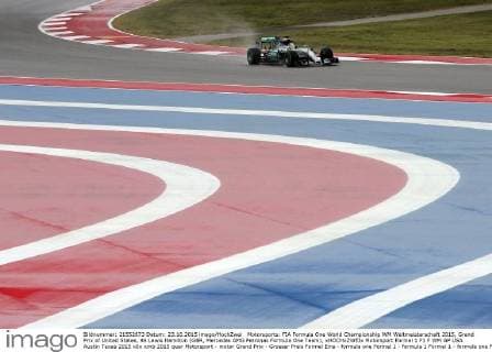 Motorsports: FIA Formula One World Championship WM Weltmeisterschaft 2015, Grand Prix of United States, 44 Lewis Hamilton (GBR, Mercedes AMG Petronas Formula One Team), xHOCHxZWEIx