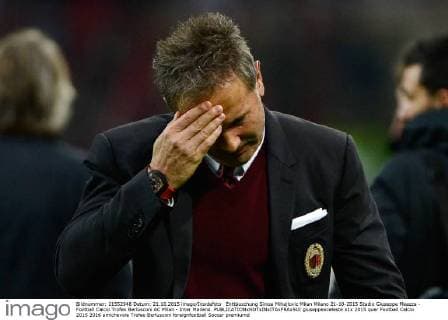 Enttäuschung Sinisa Mihajlovic Milan Milano 21-10-2015 Stadio Giuseppe Meazza - Football Calcio Trofeo Berlusconi AC Milan - Inter Mailand. giuseppexceleste