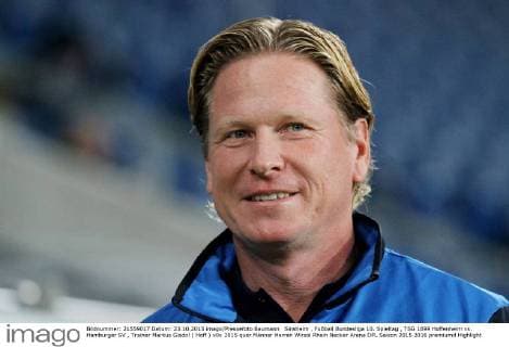 Sinsheim , Fußball Bundesliga 10. Spieltag , TSG 1899 Hoffenheim vs. Hamburger SV , Trainer Markus Gisdol ( Hoff )
