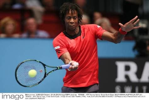 TENNIS - ATP Tennis Herren Erste Bank Open 2015 VIENNA,AUSTRIA,24.OCT.15 - TENNIS - ATP World Tour, Erste Bank Open. Image shows Gael Monfils (FRA). GEPAxpictures xMarioxKneisl