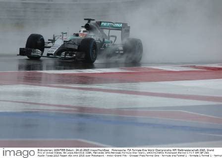Motorsports: FIA Formula One World Championship WM Weltmeisterschaft 2015, Grand Prix of United States, 44 Lewis Hamilton (GBR, Mercedes AMG Petronas Formula One Team), xHOCHxZWEIx