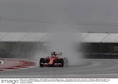 United States Grand Prix, Austin 22 - 25 October 2015 24.10.2015- free practice 3, Sebastian Vettel (GER) Scuderia Ferrari SF15-T 
