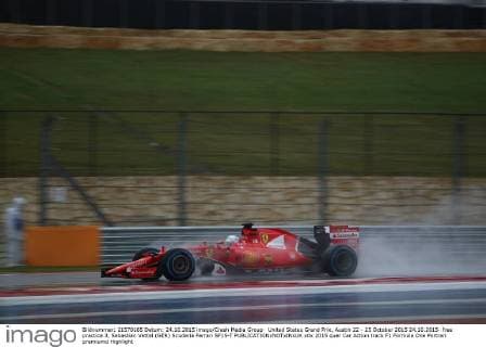 United States Grand Prix, Austin 22 - 25 October 2015 24.10.2015- free practice 3, Sebastian Vettel (GER) Scuderia Ferrari SF15-T 