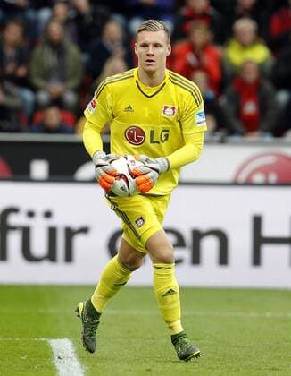 Leverkusen, Bayarena, 24.10.15: Torwart Bernd Leno (Bayer 04 Leverkusen) im Spiel der 1. Bundesliga zwischen Bayer 04 Leverkusen vs. VFB Stuttgart in der Saison 2015 2016.