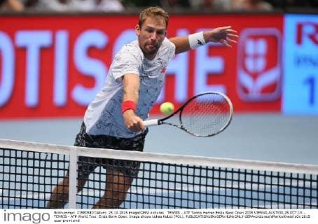 TENNIS - ATP Tennis Herren Erste Bank Open 2015 VIENNA,AUSTRIA,25.OCT.15 - TENNIS - ATP World Tour, Erste Bank Open. Image shows Lukas Kubot (POL). GEPAxpictures xMarioxKneisl
