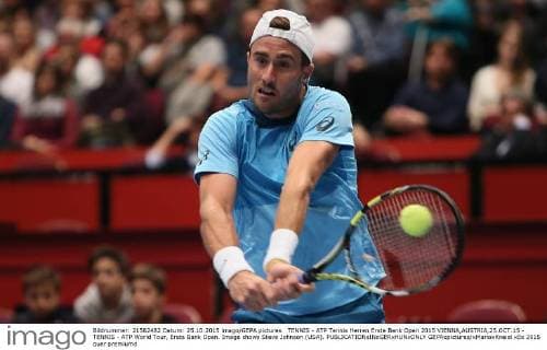 TENNIS - ATP Tennis Herren Erste Bank Open 2015 VIENNA,AUSTRIA,25.OCT.15 - TENNIS - ATP World Tour, Erste Bank Open. Image shows Steve Johnson (USA). GEPAxpictures xMarioxKneisl
