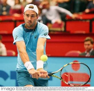 Wien 25.10.2015, Stadthalle, Wien, AUT, ATP Tennis Herren Tour, Erste Bank Open, Finale, im Bild Steve Johnson (USA) Steve Johnson of the United States in action during the final match of Erste Bank Open of ATP Tour at the Stadthalle in Wien, Austria on 2015 10 25.  EP_tha  
