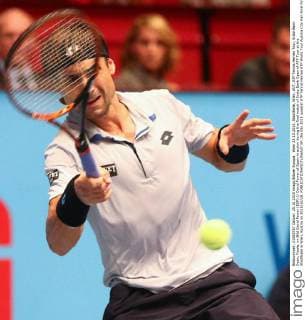 Wien 25.10.2015, Stadthalle, Wien, AUT, ATP Tennis Herren Tour, Erste Bank Open, Finale, im Bild David Ferrer (ESP) David Ferrer of Spain in action during the final match of Erste Bank Open of ATP Tour at the Stadthalle in Wien, Austria on 2015 10 25.  EP_tha  