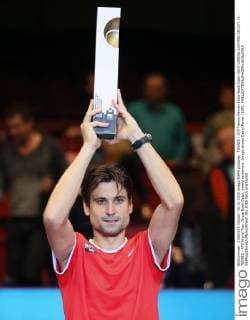 TENNIS - ATP Tennis Herren Erste Bank Open 2015 VIENNA,AUSTRIA,25.OCT.15 - TENNIS - ATP World Tour, Erste Bank Open, award ceremony. Image shows David Ferrer (ESP). GEPAxpictures xMarioxKneisl