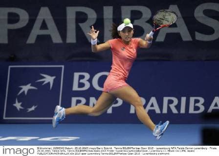 Tennis BGLBNPParibas Open 2015 - Luxembourg WTA Tennis Damen Luxemburg - Finale 25.10.2015, Tennis WTA, Tennis BGLBNPParibas Open 2015 Finale - Luxembourg Kockelscheuer, Luxemburg v.l. Misaki Doi (JPN, Japan) 